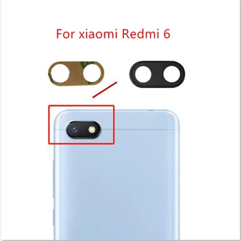 2gab par Xiaomi Redmi 6 Kameras, Stikla Lēca Atpakaļ Atpakaļskata Kamera Stikla Lēcu Nomaiņa, Remonts, Rezerves Daļas, ar Līmi