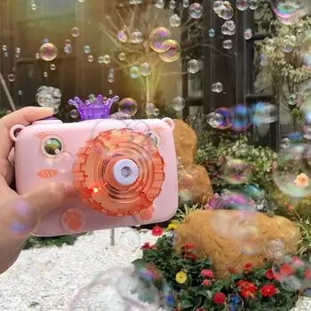 Burbuļu Mašīna Gaismas Krāsains Dāvanu Karikatūra Trušu Burbuļu Pūtējs Bubble Toy Meitene Rotaļlietas