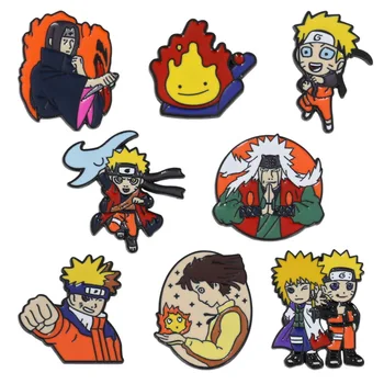 Japāņu Anime Naruto Adatas Mugursomas Nozīmītes Manga Naruto, kakashi Emaljas Pin Piederumu soma, kurpes, Piespraudes Dzimšanas dienas Dāvana