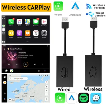 JAUNU CarPlay Bezvadu Adapteri USB Vadu Android Auto AI Lodziņā Auto Multimediju Atskaņotājs Bluetooth Auto Savienojumu Android Iepriekš 5.1.