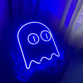 Spoku LED Neona Nakts Gaisma Piemērots Halloween Puse Mājas zāle Galda Dekoru, Bārs, Kafejnīca, Studio Galda Dekori
